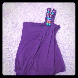 Super cute 1 shoulder tank top